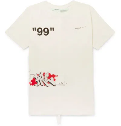 Pre-owned Off-white Men's Offwhite Dondi White Print T-shirt In Mutlicolor