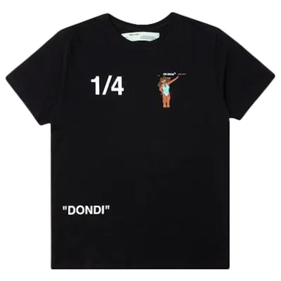 Pre-owned Off-white Men's Offwhite Dondi White Woman T-shirt In Black