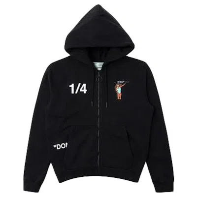 Pre-owned Off-white Men's Offwhite Dondi White Woman Zip Up Hoodie In Black