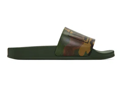 Pre-owned Off-white Men's Offwhite Double Arrow Sliders Sneakers In Camo In Multi