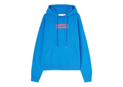 Pre-owned Off-white Men's Offwhite Emotion Arrow Skate Hoodie In Blue