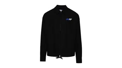 Pre-owned Off-white Men's Offwhite Exact Opposite Zipup Shirt In Black