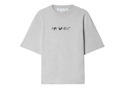 Pre-owned Off-white Men's Offwhite Faces Over Skate Short Sleeve Tee Shirt In Grey/black In Multi