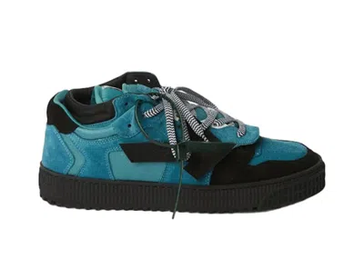 Pre-owned Off-white Men's Offwhite Floating Arrow Vulcanized Low Sneakers In Dark Green