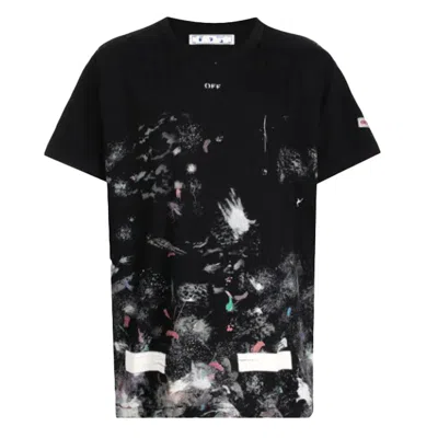 Pre-owned Off-white Men's Offwhite Galaxy Brushed T-shirt In Black