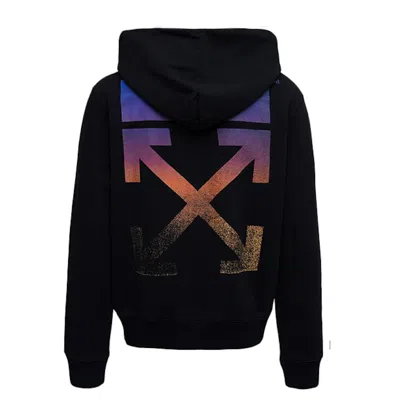 Pre-owned Off-white Men's Offwhite Gradient Arrows Hoodie In Black
