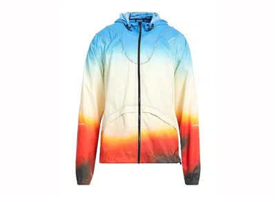 Pre-owned Off-white Men's Offwhite Gradient Hooded Jacket In Blue/yellow/orange