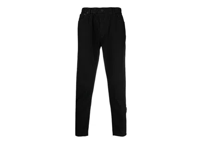 Pre-owned Off-white Men's Offwhite High Rise Cropped Straight Leg Jeans In Black