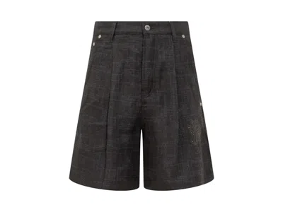 Pre-owned Off-white Men's Offwhite Highrise Wideleg Shorts In Blue