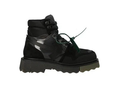Pre-owned Off-white Men's Offwhite Hiking Sponge Sneakerboot Sneakers In Black