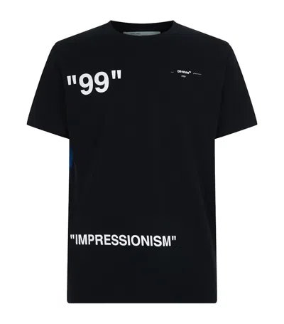 Pre-owned Off-white Men's Offwhite Ice Man Graphic Print T-shirt In Black