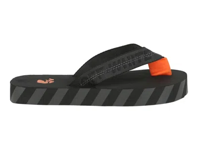 Pre-owned Off-white Men's Offwhite Industrial Belt Flip Flop Sneakers In Black/orange In Multi