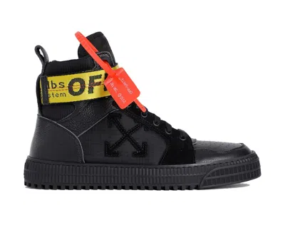Pre-owned Off-white Men's Offwhite Industrial Hi Top Sneakers In Black