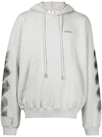 Pre-owned Off-white Men's Offwhite Jumbo Arrow Boxy Hoodie In Melange In Multi