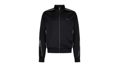 Pre-owned Off-white Men's Offwhite Knit Tape Track Jacket In Black