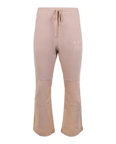 Pre-owned Off-white Men's Offwhite Laundry Paneled Sweatpants In Beige In Sand