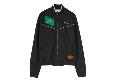 Pre-owned Off-white Men's Offwhite Logo Slim Tracktop In Black