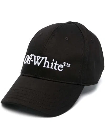 Pre-owned Off-white Men's Offwhite Logoembroidered Baseball Cap In Black