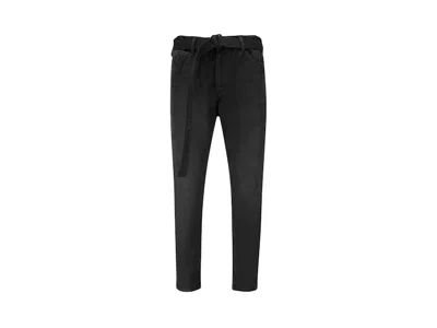 Pre-owned Off-white Men's Offwhite Low Crotch Slim Fit Denim Jeans In Black