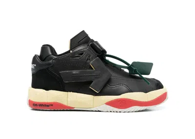 Pre-owned Off-white Men's Offwhite Low Top Puzzle Couture Sneakers In Black/beige/red