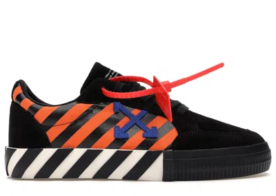Pre-owned Off-white Men's Offwhite Low Vulc Sneakers In Black/orange