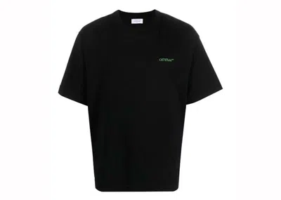 Pre-owned Off-white Men's Offwhite Lunar Cam Arrow Short Sleeve Tee Shirt In Black/green