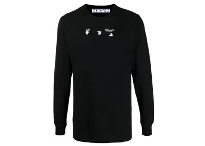 Pre-owned Off-white Men's Offwhite Maker Arrows Long Sleeve T-shirt In Black Grey
