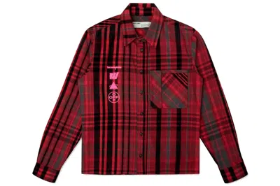 Pre-owned Off-white Men's Offwhite Mariana De Silva Shirt In Red/black
