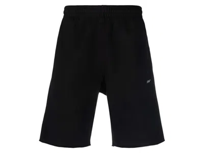 Pre-owned Off-white Men's Offwhite Marker Arrows Sweat Shorts In Black/blue In Multi