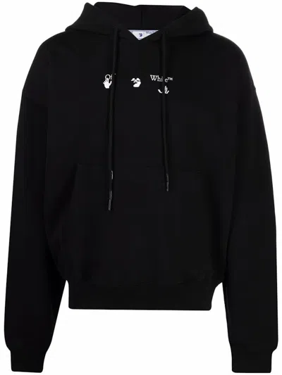 Pre-owned Off-white Men's Offwhite Marker Hoodie In Black/red