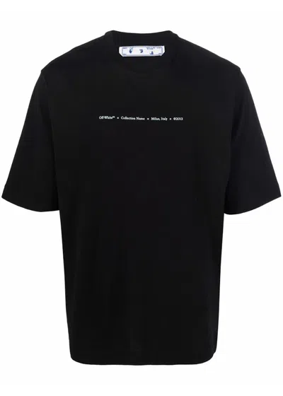 Pre-owned Off-white Men's Offwhite Marker Skate T-shirt In Black Blue