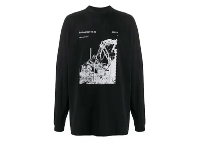 Pre-owned Off-white Men's Offwhite Mirko Artist Over Long Sleeve T-shirt In Black