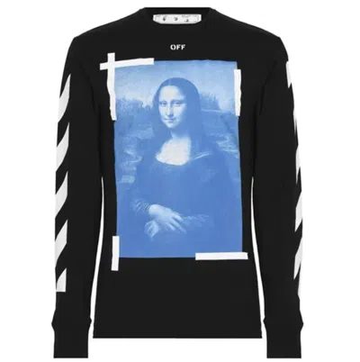 Pre-owned Off-white Men's Offwhite Mona Lisa Longsleeve T-shirt In Black