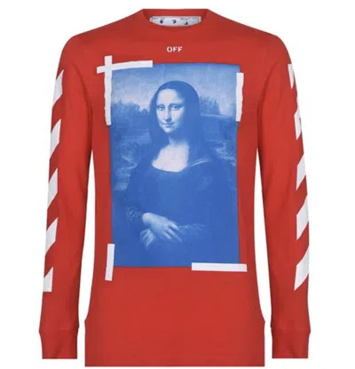 Pre-owned Off-white Men's Offwhite Mona Lisa Longsleeve T-shirt In Red