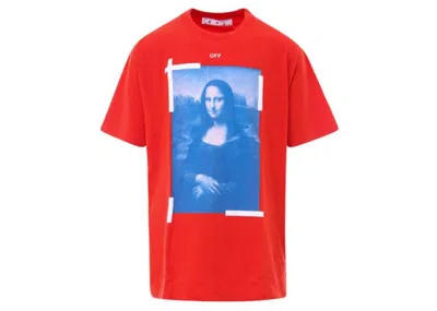 Pre-owned Off-white Men's Offwhite Mona Lisa Oversized T-shirt In Red