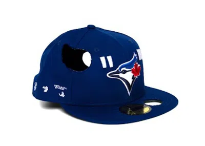 Pre-owned Off-white Men's Offwhite New Era Toronto Jays Fitted Hat In Blue/red