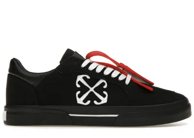 Pre-owned Off-white Men's Offwhite New Low Vulcanized White Sneakers In Black