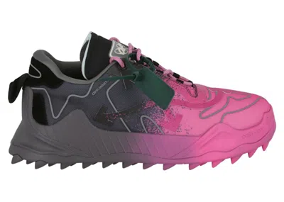 Pre-owned Off-white Men's Offwhite Odsy Mesh Sneakers In Black/fuchsia In Multi