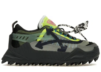 Pre-owned Off-white Men's Offwhite Odsy1000 Sneakers In Grey/black/lime In Multi
