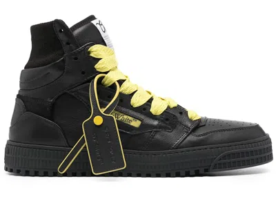 Pre-owned Off-white Men's Offwhite Off Court 3.0 Big Lace Sneakers In Black/yellow In Multi