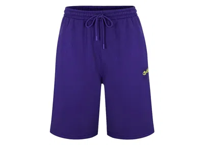 Pre-owned Off-white Men's Offwhite Opposite Arrow Skate Sweatshort In Purple/lime