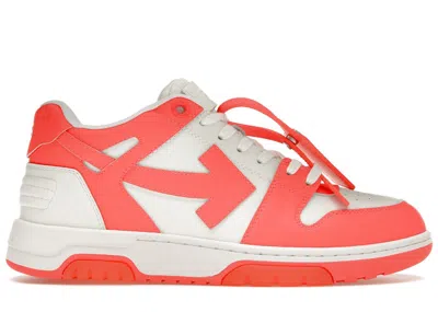 Pre-owned Off-white Men's Offwhite Out Of Office Low Sneakers In Orange Fluo