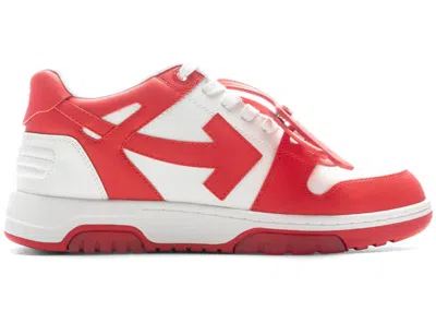 Pre-owned Off-white Men's Offwhite Out Of Office Low Sneakers In White Red In Multi