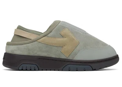 Pre-owned Off-white Men's Offwhite Out Of Office Mule Sneakers In Grey/beige
