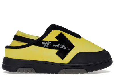 Pre-owned Off-white Men's Offwhite Out Of Office Mule Sneakers In Yellow/black In Multi