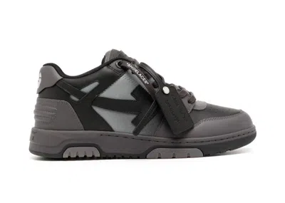 Pre-owned Off-white Men's Offwhite Out Of Office Ooo Low Tops Gradient Sneakers In Black/light Grey In Multi