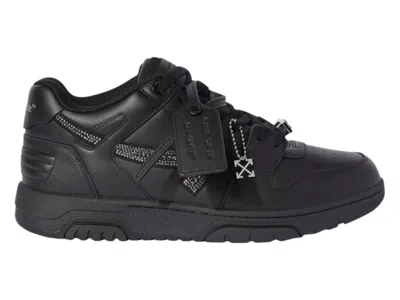 Pre-owned Off-white Men's Offwhite Out Of Office Ooo Low Tops Metal Sneakers In Black