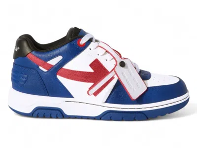 Pre-owned Off-white Men's Offwhite Out Of Office Ooo Low Tops Sneakers In Blue/red In Multi