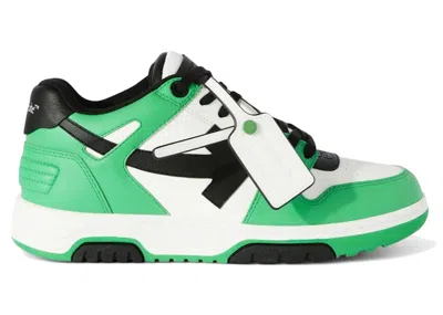 Pre-owned Off-white Men's Offwhite Out Of Office "ooo" Low Tops Sneakers In Green/black In Multi
