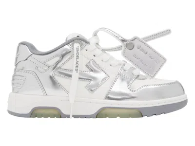 Pre-owned Off-white Men's Offwhite Out Of Office Ooo Low Tops Sneakers In Silver White